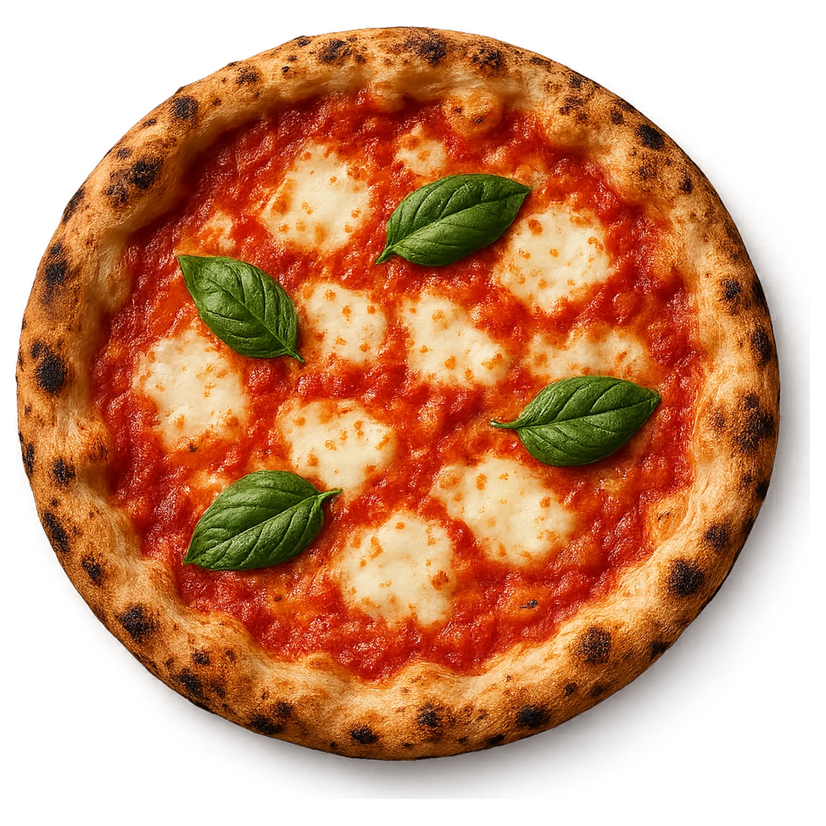Traditional Neapolitan pizza